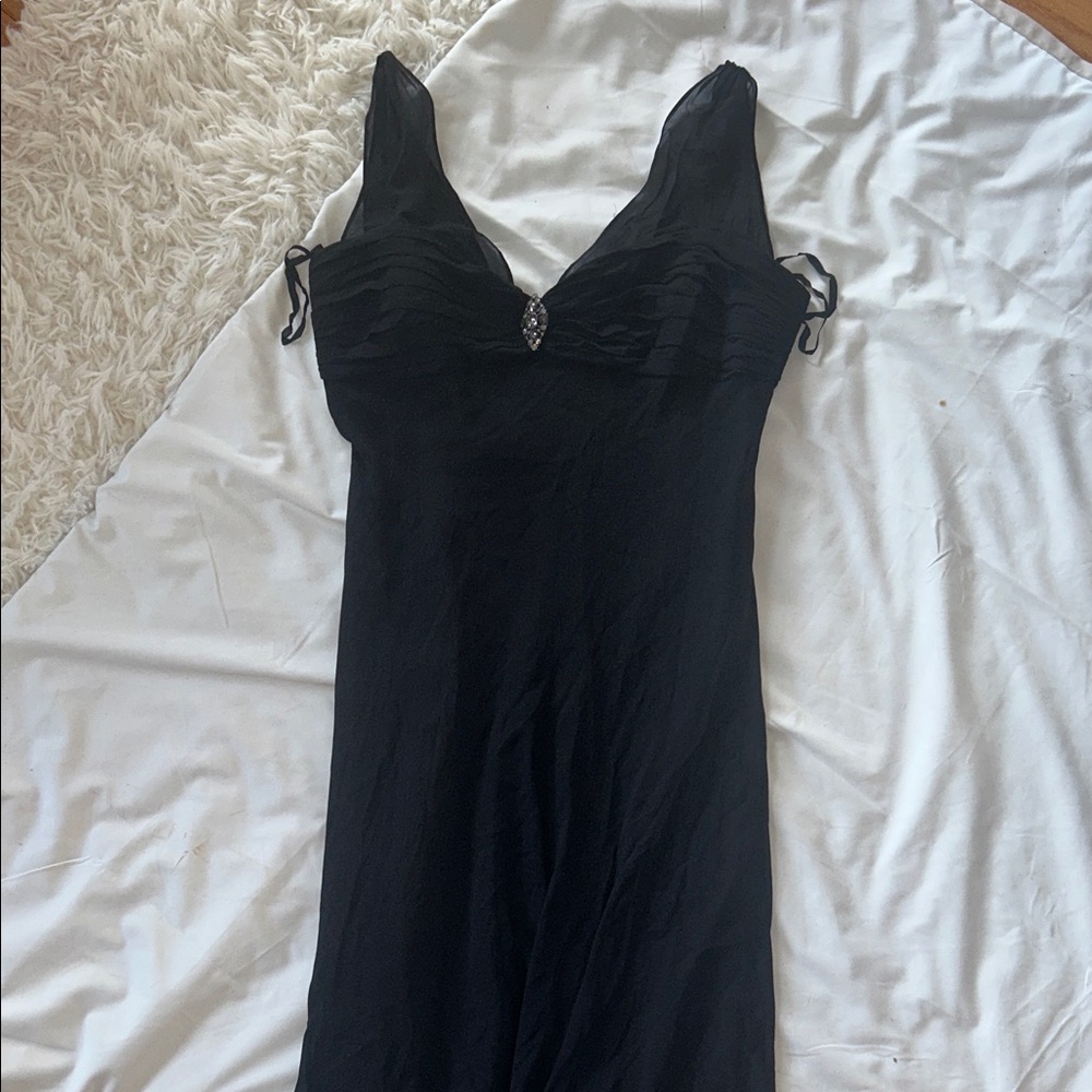 Jones New York Black Dress with Embellishment